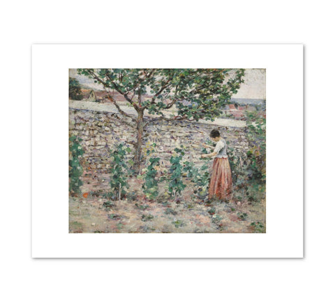 IN THE GARDEN Art Print - Theodore Robinson