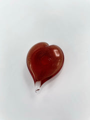Glass Heart Figurine