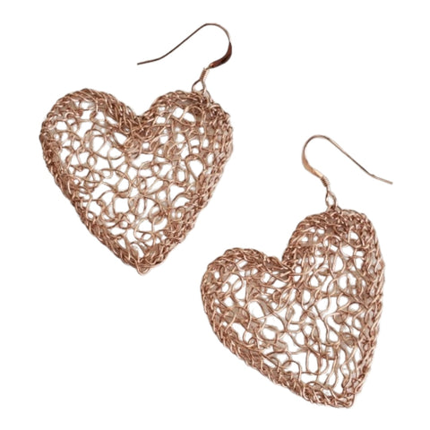 Large Heart Earrings