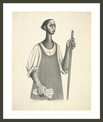DOMESTIC WORKER Art Print - Elizabeth Catlett