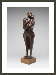 STANDING MOTHER AND CHILD Art Print - Elizabeth Catlett