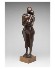 STANDING MOTHER AND CHILD Art Print - Elizabeth Catlett