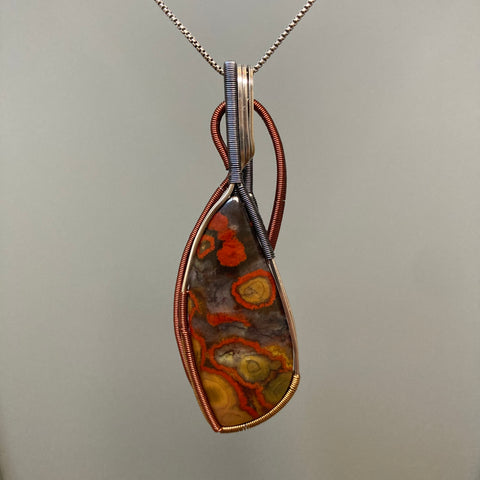 Zaphire Designs Morgan Hill Poppy Jasper Pendant Necklace