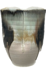SALE Three Hole Heart Shaped Ceramic Vase