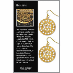 Islamic Rosette Earrings - David Howell Design