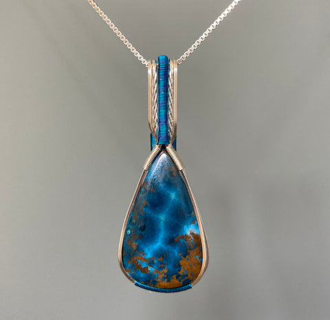Zaphire Design Shattuckite Pendant Necklace