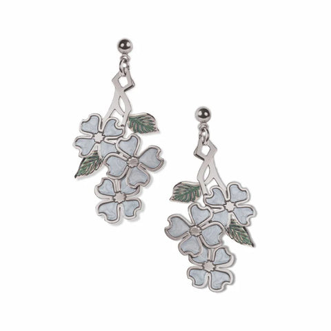 Tiffany - Dogwood Green Blossoms Earrings - David Howell Design