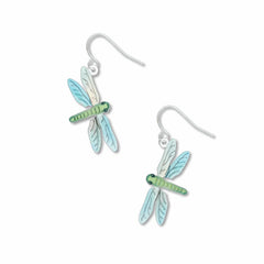 Dragonfly Earrings, Green - David Howell Design