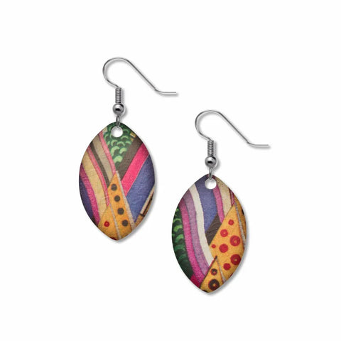 Vocal Music Abstract Earrings - David Howell Design