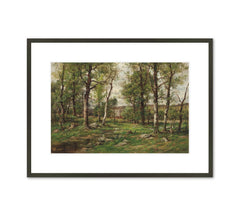 LANDSCAPE WITH BIRCH TREES Art Print - Charles Linford