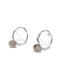Circle Succulent Earrings