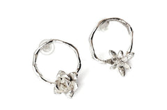 Circle Succulent Earrings