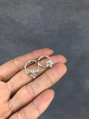 Circle Succulent Earrings