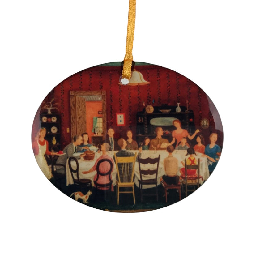 Doris Lee “Family Reunion” Glass Ornament
