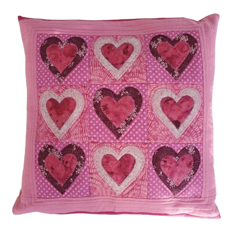Quilted Valentine's Heart Pillow