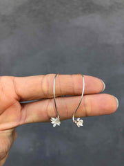 Succulent Hoop Earrings